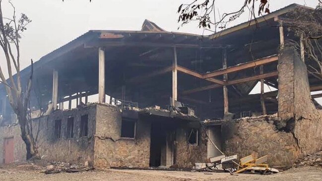 Photos taken by the NSW National Parks and Wildlife Service show widespread destruction of Selwyn Snow Resort. Picture: Jason Gardiner