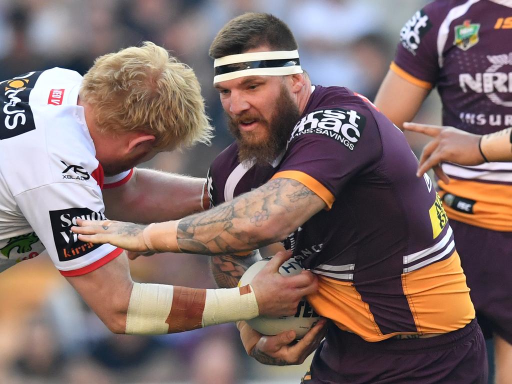 Josh McGuire played at the Broncos from 2009 to 2018. Picture: AAP Image/Darren England