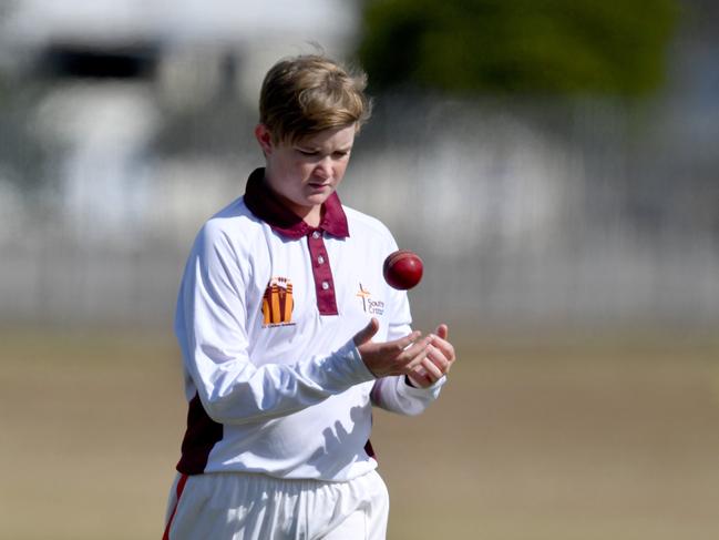 School cricket carnival at Endeavor Oval. Southern Catholic College's Lane Wheeler. Picture: Evan Morgan