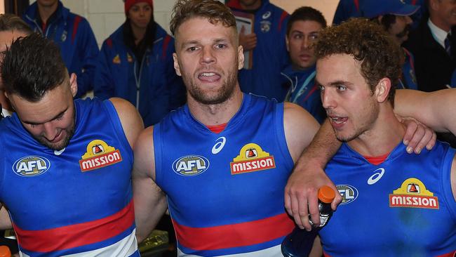 Mitch Wallis has confirmed Jake Stringer and the Western Bulldogs are exploring trade options. Photo: AAP Image/Julian Smith