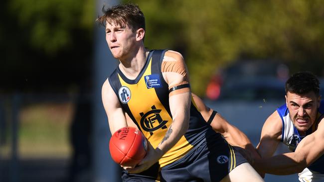 Tom Grimes during his time at Hurstbridge. Picture: Nathan William Media