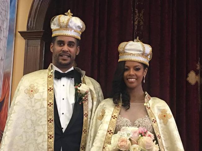 Ariana Austin married into the royal family of Ethiopia after meeting Joel Makonnen at a nightclub Picture: Facebook/Joel D Makonnen