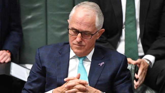 Prime Minister Malcolm Turnbull during Question Time in the House of Representatives at Parliament House last month.