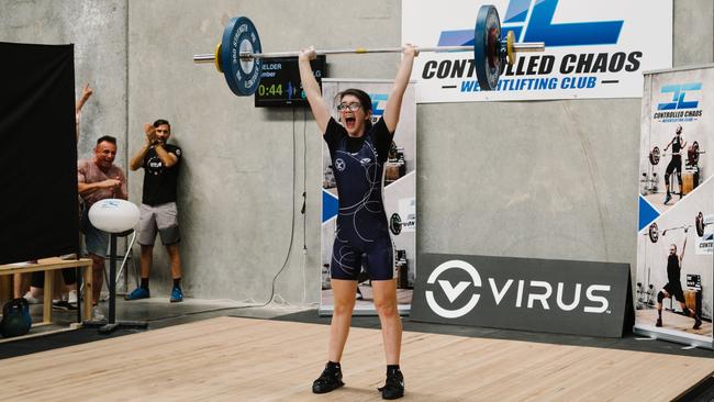 Amber Fielder is a national weightlifting champion.