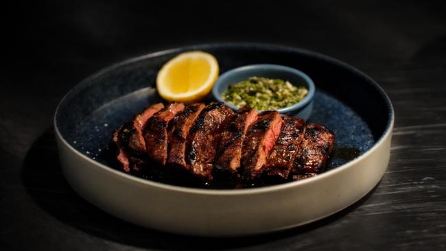 Coast’s Black Angus steak with chimichurri.