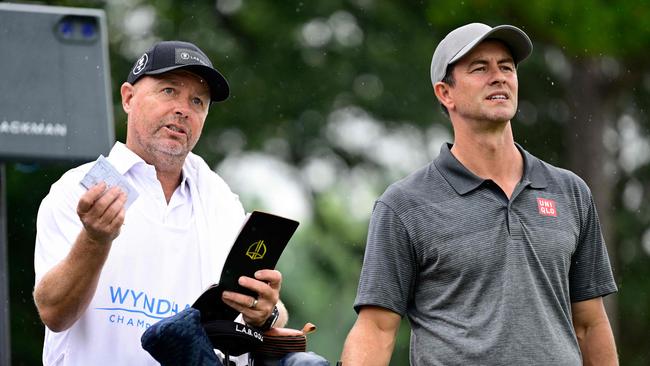 Adam Scott shot a 65 in the opening round. Picture: Logan Whitton / Getty Images North America / Getty Images via AFP