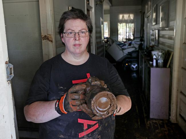 Journalist Cath Piltz was evacuated from her Lismore home. Picture: Toby Zerna