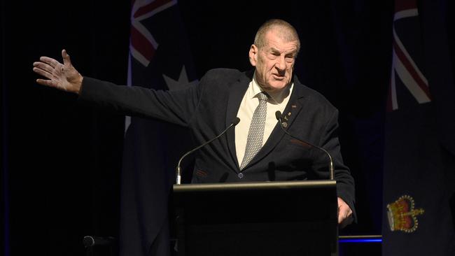 The closest thing Australia has ever had to Margaret Thatcher, Jeff Kennett embarked on an immediate war on debt, public mismanagement and closeted workplaces. Picture: Andrew Henshaw