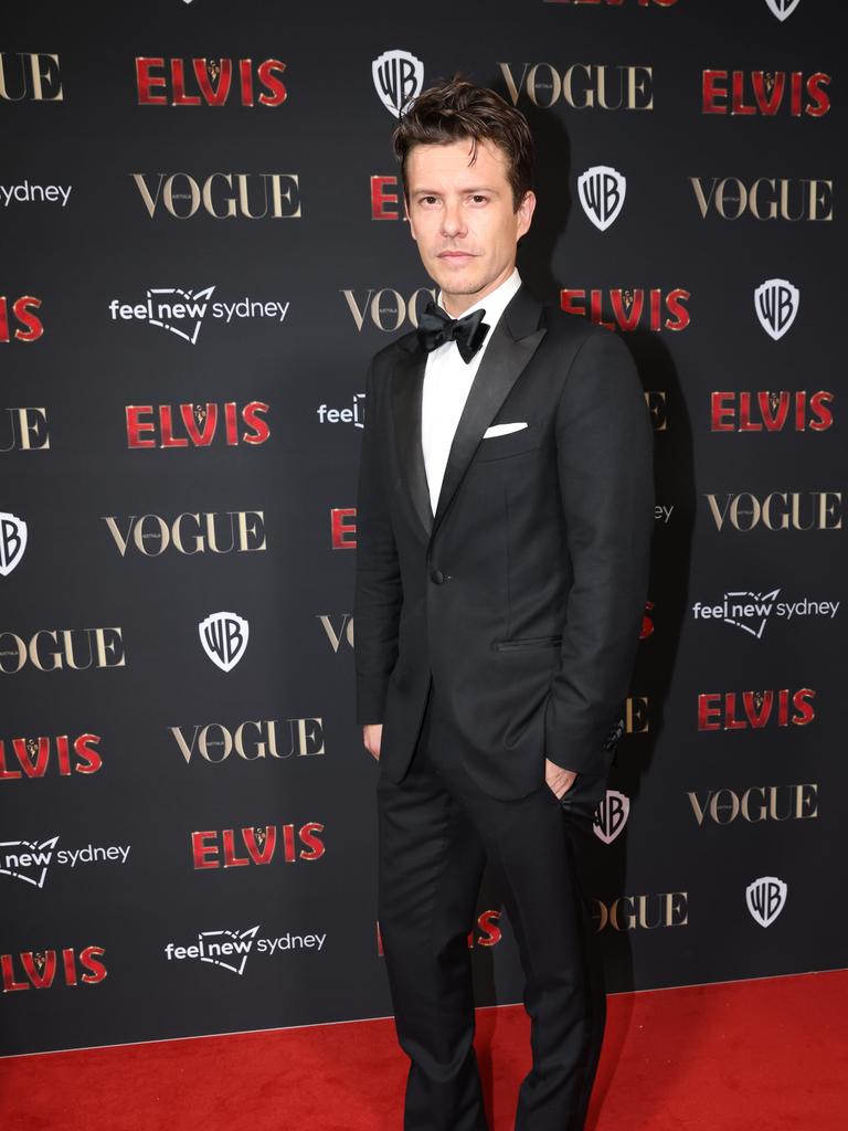 Xavier Samuel on the red carpet at the Sydney premiere of Elvis, The State Theatre, Sydney CBD. Picture: Damian Shaw