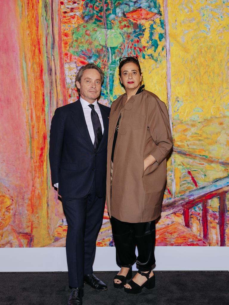 India Mahdavi and NGV director Tony Ellwood. Picture: Liz Sunshine