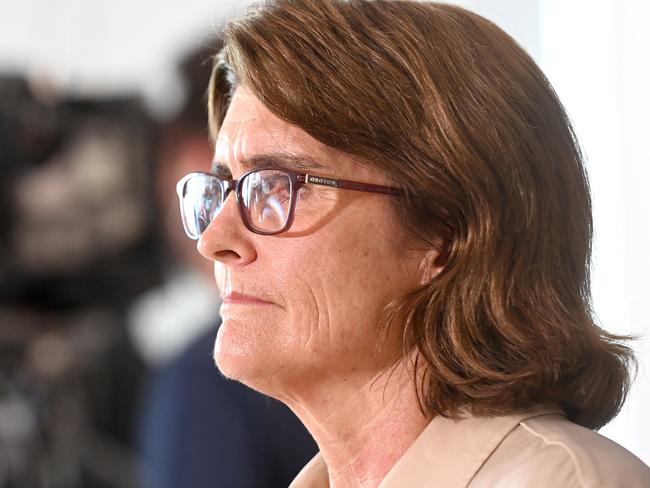 SYDNEY, AUSTRALIA.NewsWire Photos. March 19, 2024.Reserve Bank of Australia Governor Michele Bullock during press conference.Picture: NCA NewsWire / Jeremy Piper