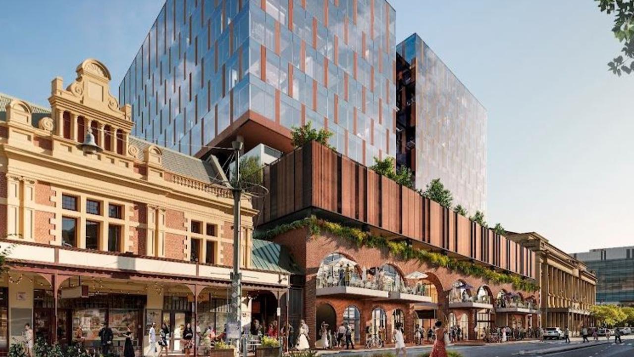 Work will stop on the $400m Market Square development today amid nationwide CFMEU protests. Picture: Supplied by ICD Property