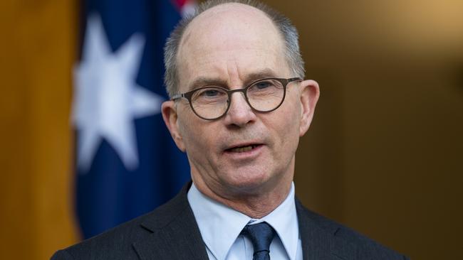 Chief Medical Officer Professor Paul Kelly is urging Australians to get their second AstraZeneca dose when due. Picture: NCA NewsWire / Martin Ollman