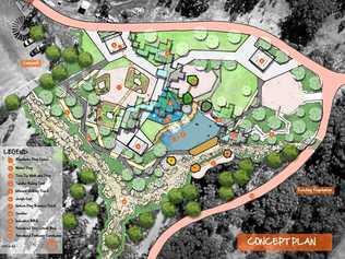 NEW FACILITIES: The concept plans for proposed upgrades to Emerald Botanic Gardens. Picture: Contributed