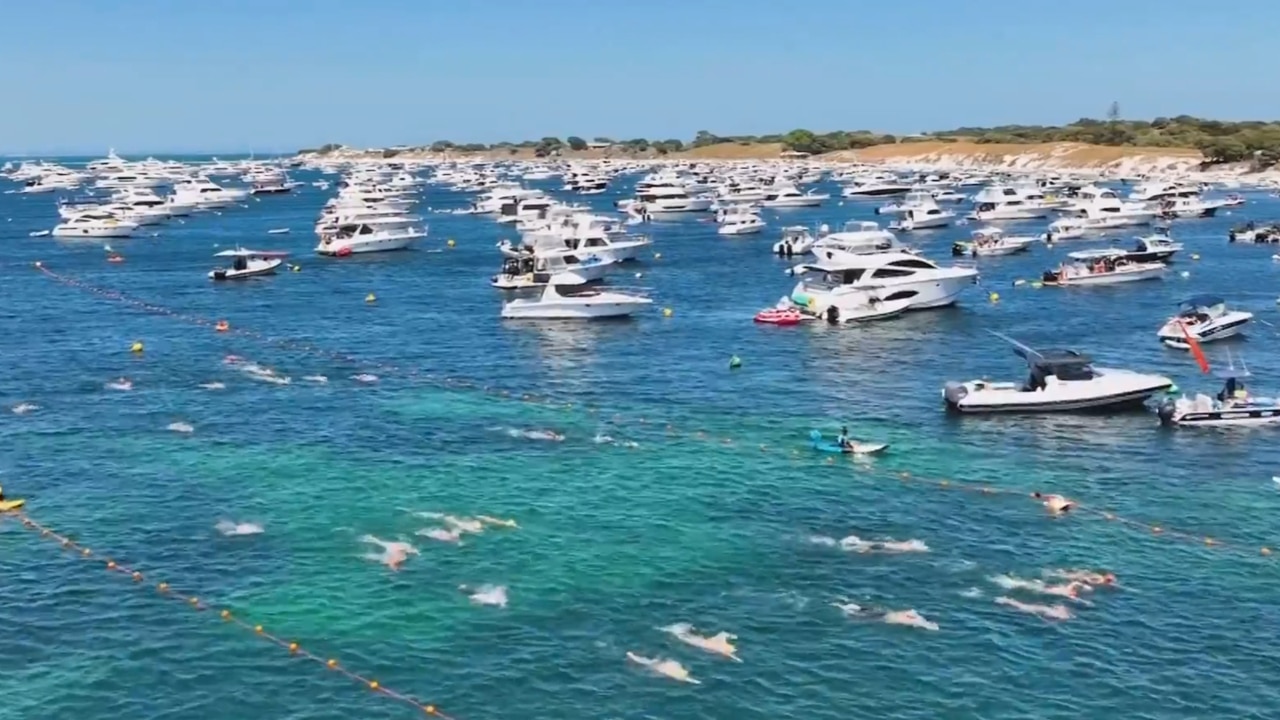 Several records broken in Perth’s beach swimming race