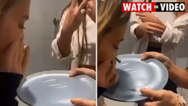 Nadia Bartel filmed snorting white substance