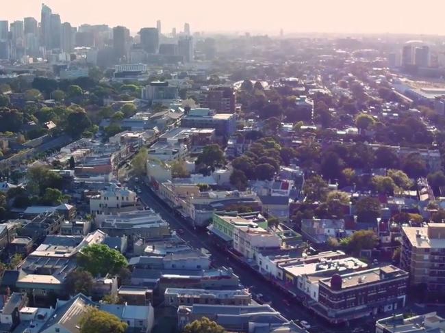 Inner West aerial shots. Picture: Joshua Hulm