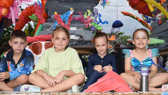 Our Lady of Lourdes Primary School Ingham. Photographs from the Maraka Festival Street Parade around the Ingham central business district on Saturday. In an ‘Under the Sea’-themed celebration of all things Hinchinbrook, school students, community organisations, emergency responders and contestants vying for the prized Queen and Princess titles paraded around Rotary Park in the centre of the town. Picture: Cameron Bates