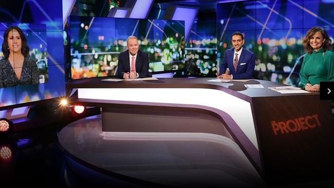 The Project panel (L-R) Rachel Corbett, Peter Helliar, Waleed Aly, Lisa Wilkinson