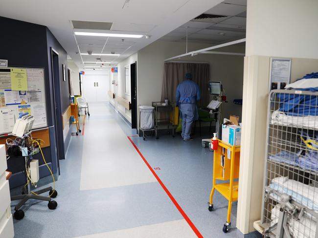 The Red COVID-19 ICU at Royal Prince Alfred hospital. Picture: Rohan Kelly