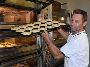 NEW VENTURE: Todd Mooney has been overwhelmed at the response to reopening the Biggenden Bakery, especially by the lovers of pies. Picture: Erica Murree