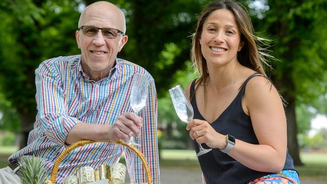 Australian Superfood Co founders Hayley Blieden and her father Ralph Wollner supply Christmas food products to Woolworths. Picture: Jay Town