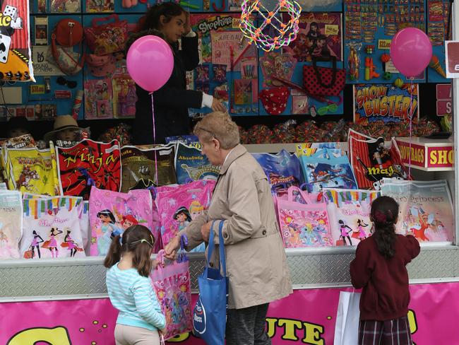 Showbags are always popular.