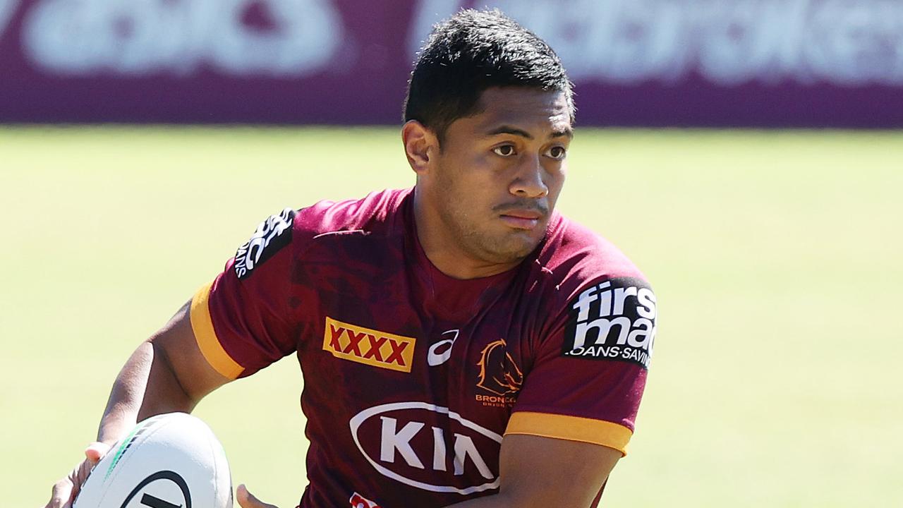 Anthony Milford, Brisbane Broncos training, Red Hill. Picture: Liam Kidston