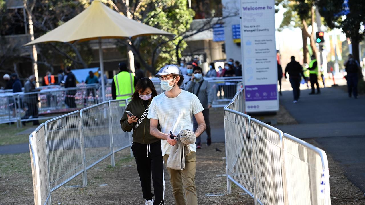 Residents in four central Sydney suburbs have been told to come forward and get vaccinated as soon as possible as case numbers are rising. Picture: NCA NewsWire / Jeremy Piper