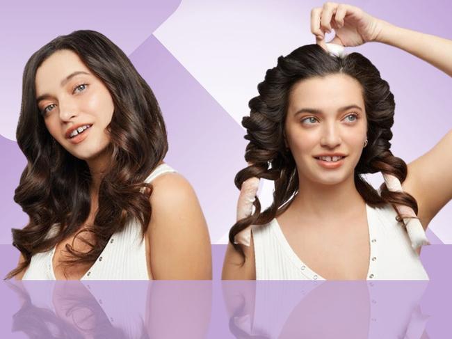 Achieve the curls of your dream without the heat damage with these heatless curling headbands. Picture: Supplied.