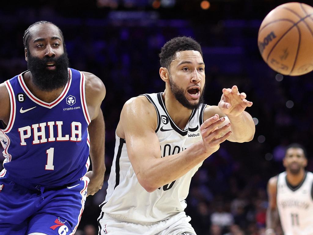 Ben Simmons is back training after suffering a back injury and is in the mix to represent Australia at this year’s World Cup. Picture: AFP