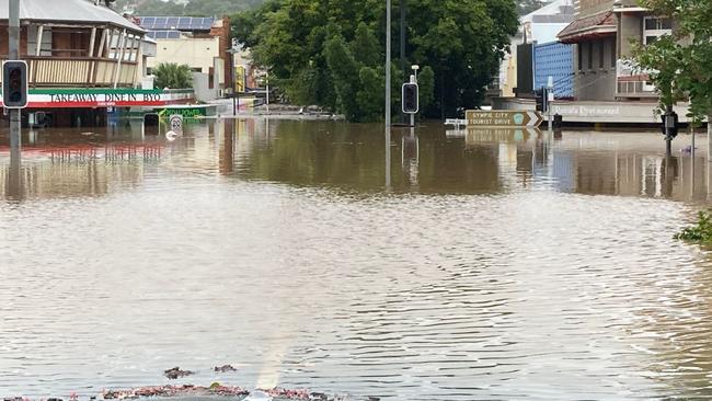 Mary Street was underwater earlier this year.