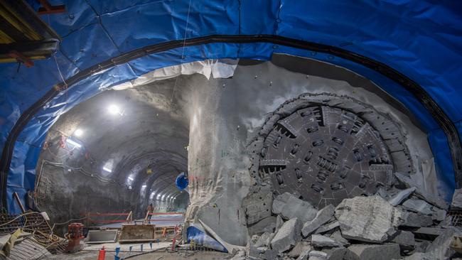 Tunnel Boring Machine (TBM) Dorothy has broken through into the junction caverns at the base of the Clyde Dive site. Picture: supplied