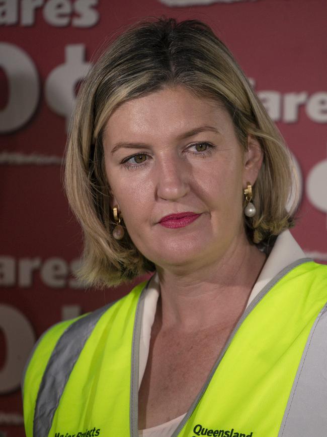 Queensland Health Minister Shannon Fentiman at Ipswich Hospital. Picture: NewsWire / Glenn Campbell