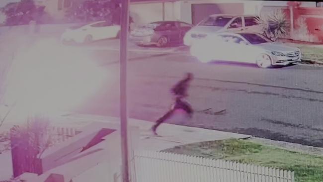 CCTV footage of the firebombing and graffiti attack on the former home of Alex Ryvchin. Picture: Supplied