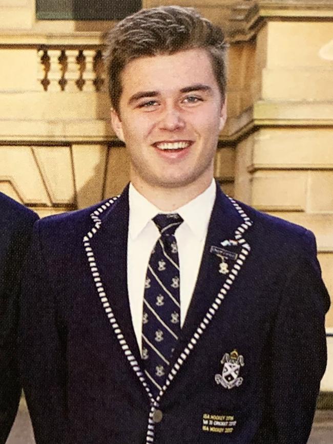 St Andrew’s Cathedral School 2017 yearbook photo of Paul Thijssen. Picture: Supplied