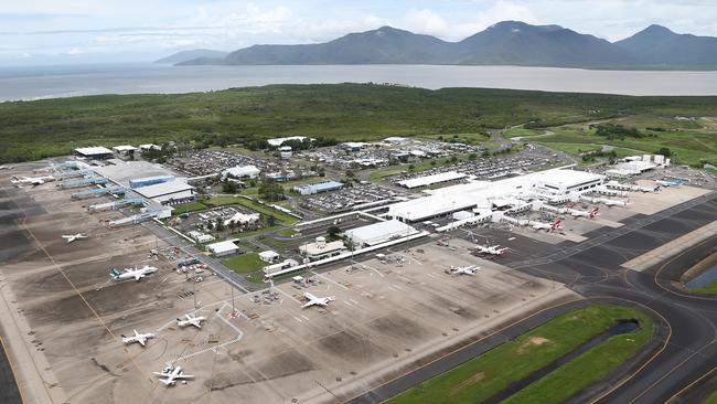 A second passenger on a private plane which arrived at Cairns Airport on Sunday has tested positive to Covid-19. Picture: Brendan Radke