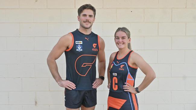 The Maryborough Giants, with their playing kit for this year, could have another team from the town join them. Picture: Maryborough Giants Football Club.