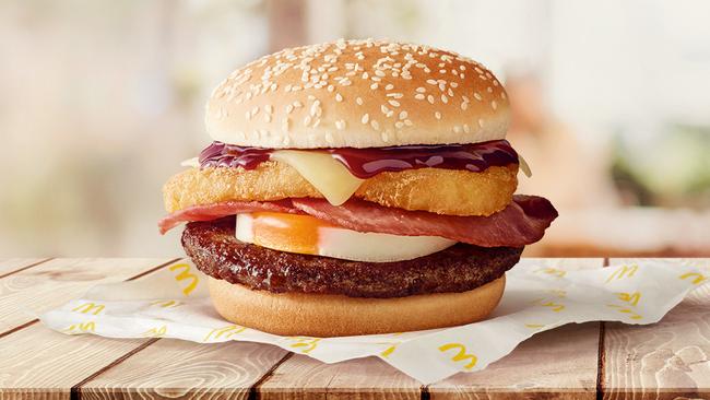 The new McDonald's Big Brekkie Burger.