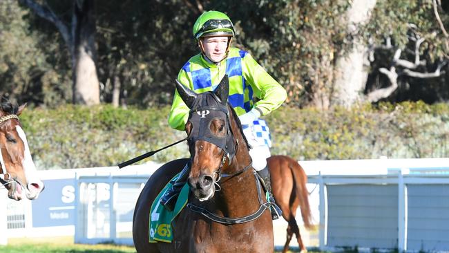 Luke Cartwright will ride at Flemington for the first time in the Rising Stars Final. Picture: Brett Holburt/Racing Photos via Getty Images