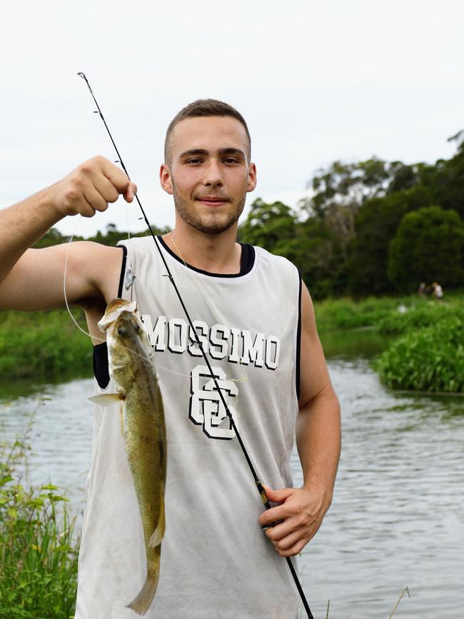 Kuranda Fish Farm manager Sam Daly said people stole up to $8000 worth of fish after he offered a cheap deal to the community. Picture: Brendan Radke