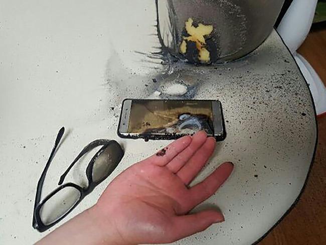 Samsung Galaxy Note 7 smartphones have some serious safety issues. Picture: AFP