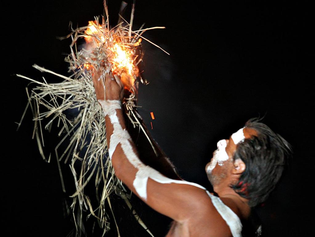 Fire plays a ceremonial and practical function in Indigenous culture – firestick farming amazed “amazed” the British when they arrived. Pictured: Vicki Wood