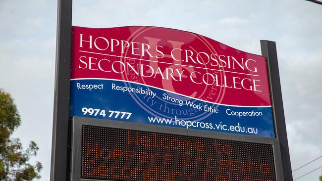 A student has been allegedly stabbed at Hoppers Crossing Secondary College. Picture: Sarah Matray