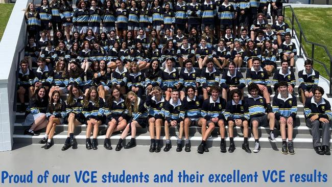 Mount Scopus Memorial College celebrates the release of ATAR scores. Picture: Supplied