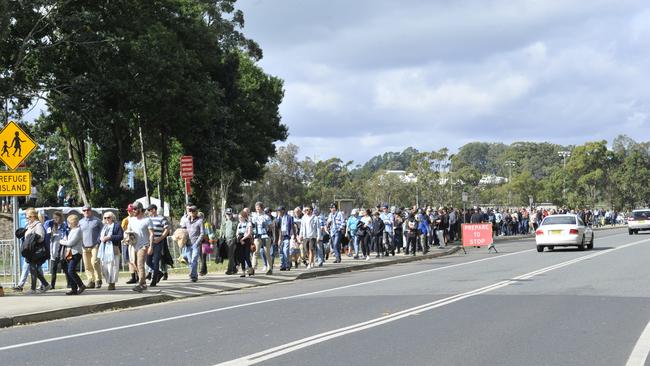 Coffs Harbour league fans were out in force to watch the Cronulla Sharks take on the Gold Coast Titans at C.ex Stadium. Photo: Tim Jarrett
