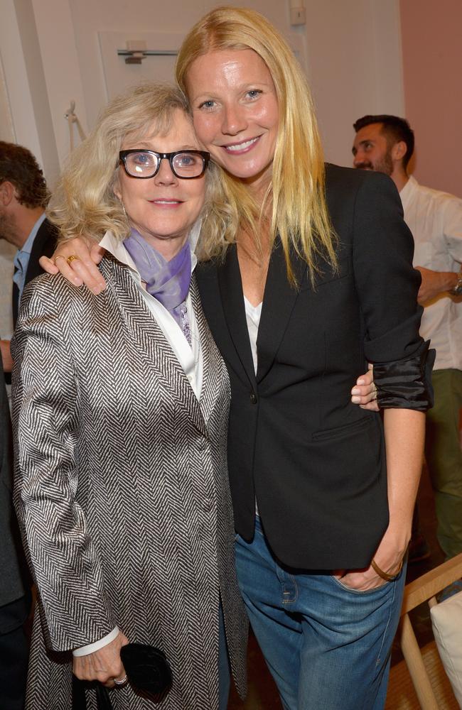 Actresses Blythe Danner (L) and Gwyneth Paltrow