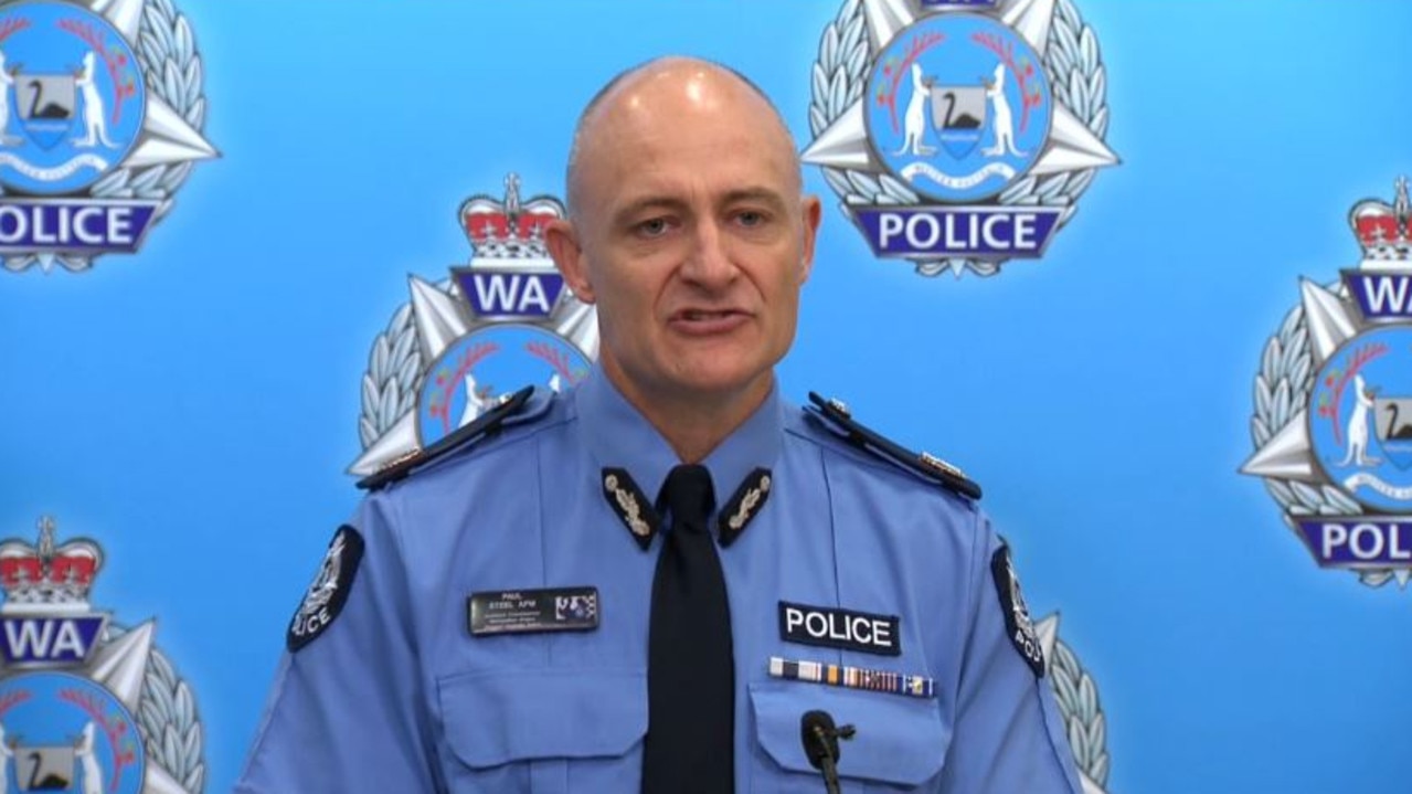 Assistant Commissioner Paul Steel speaks to the media about the girls' deaths. Picture: Supplied