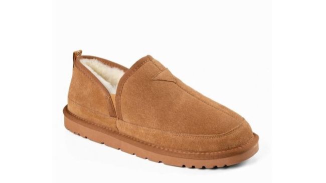 On sale now: Warm and cosy Moccasin style slippers from Ozwear Ugg. Picture: Myer
