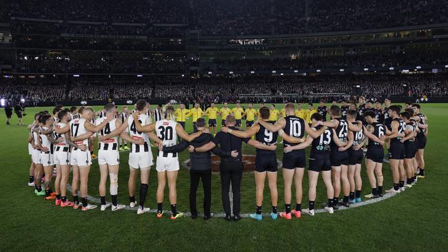 Gestures like the AFL’s moment’s silence ‘should extend to more than one commitment on any one given game night’. Picture: Michael Klein